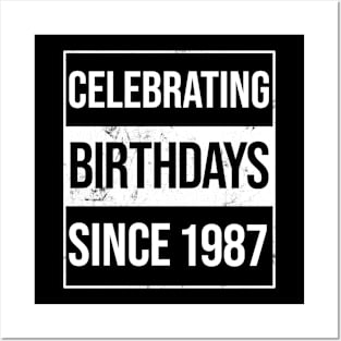 Celebrating Birthdays Since 1987 Posters and Art